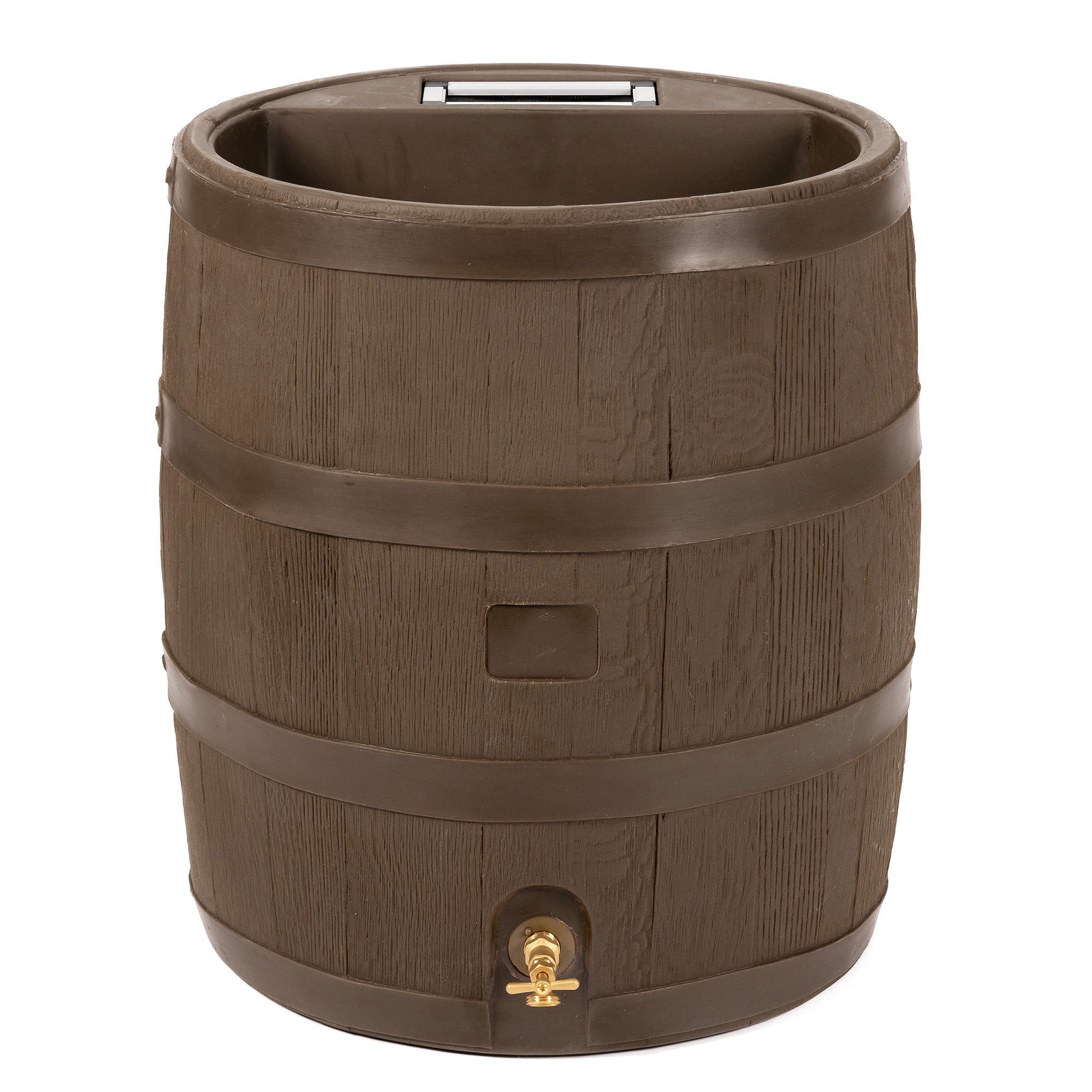 35 Gallon Round Rain Barrel With Planter