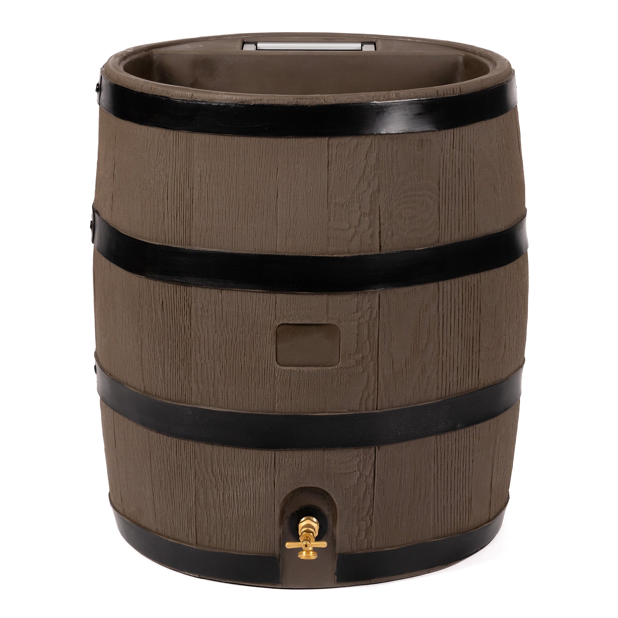 35 Gallon Round Rain Barrel With Planter