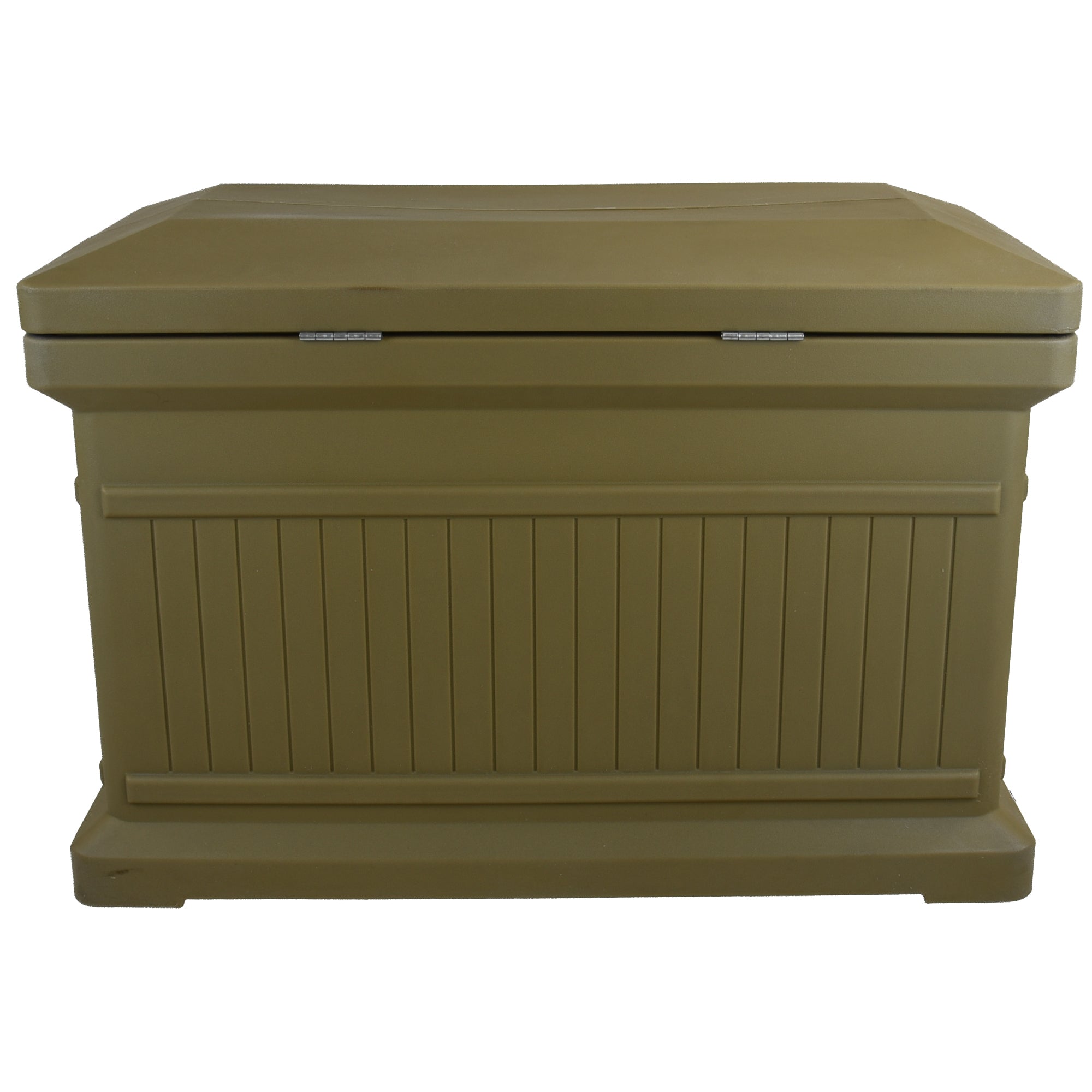 Oak ParcelWirx horizontal premium dropbox from the back on a white background