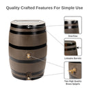 50 Gallon Flat Back Dual Spigot Rain Barrel