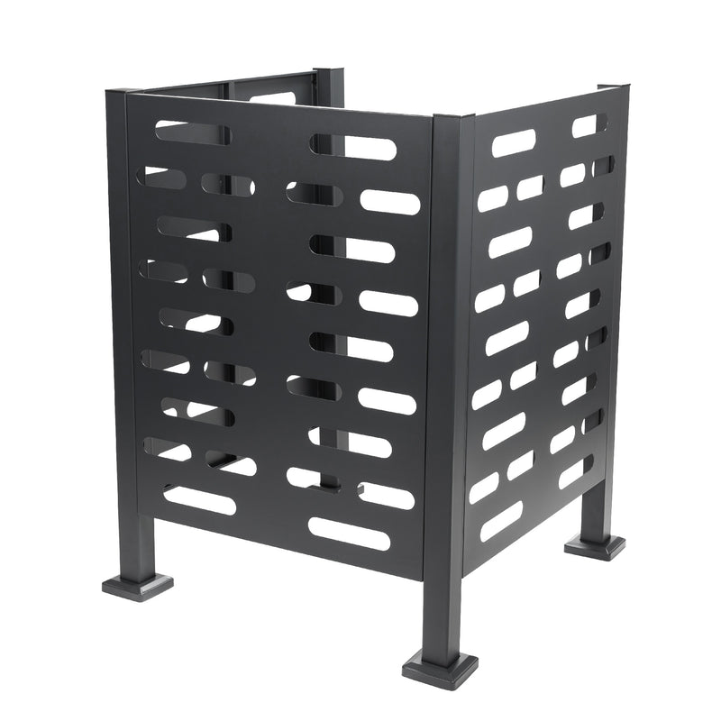 Premium Aluminum Air Conditioner Planter Screen Extra Large 36x36x45 inch, Graphite Colour