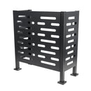 Premium Aluminum Air Conditioner Planter Screen Large 48x22x48 inch, Graphite Colour