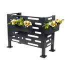 Premium Air Conditioner Planter Screen Small 40x20x30 inch, Graphite Colour