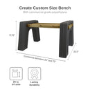 Modern Bench Ends Without Backrest