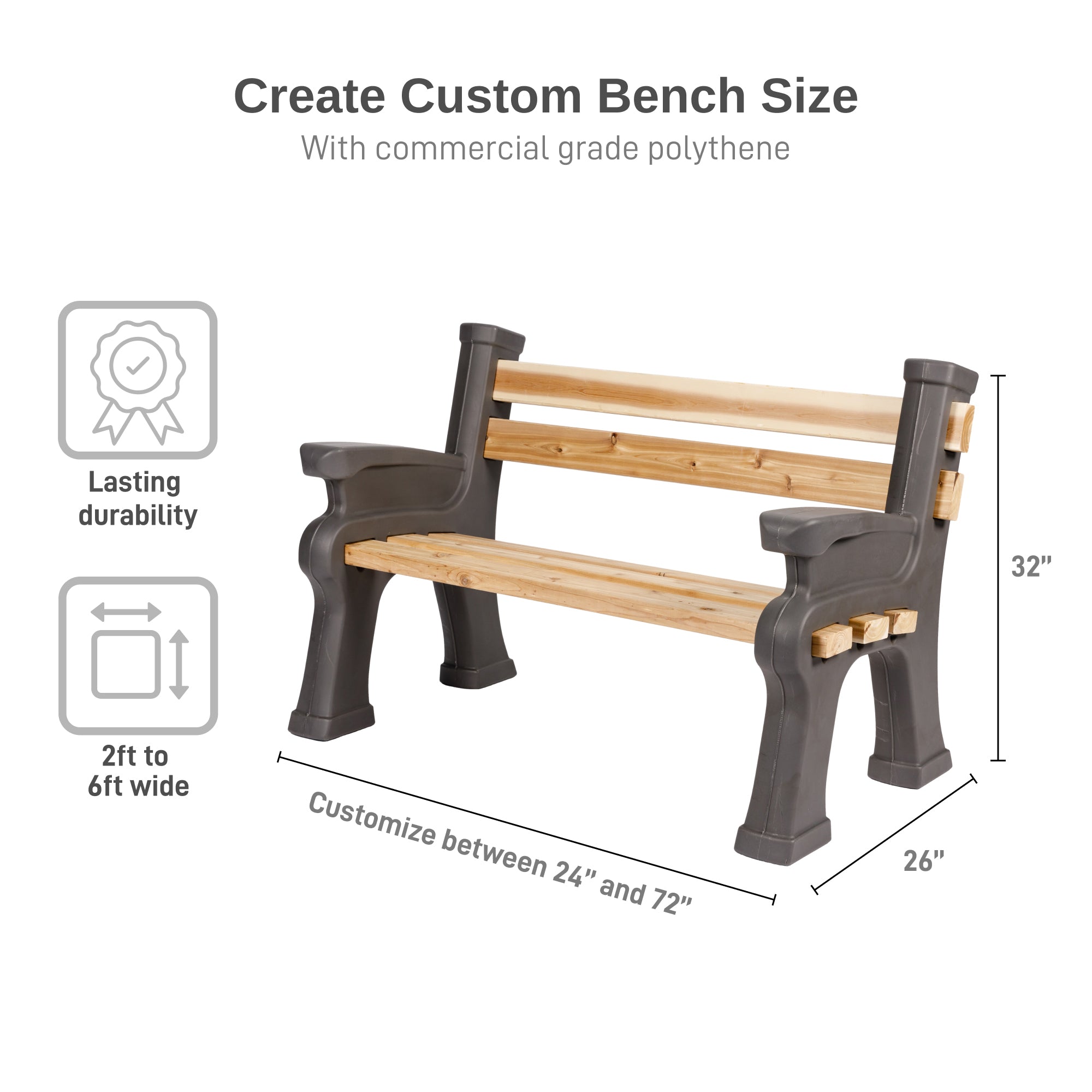 Classic Bench Ends With Armrest