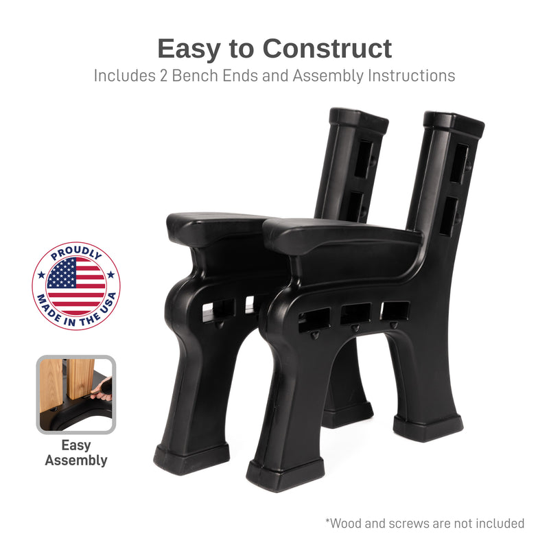 Classic Bench Ends With Armrest