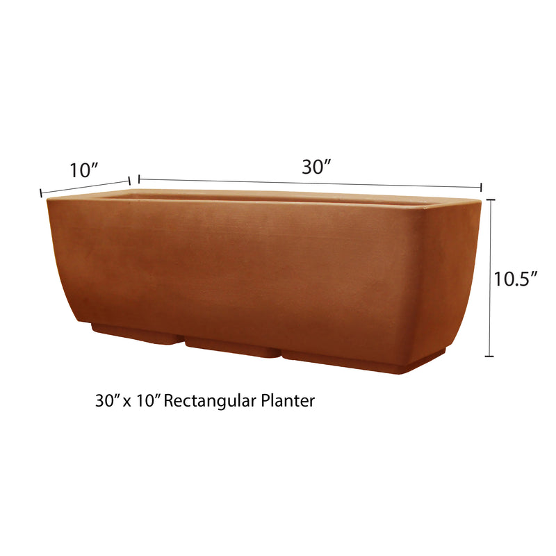 Rectangular Planter With Optional Stand