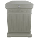 ParcelWirx premium vertical dropbox in prestige pewter from the front on white background