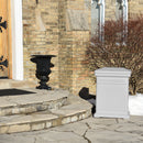 ParcelWirx Standard vertical dropbox in slate grey on front porch