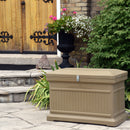 Oak ParcelWirx horizontal premium dropbox on front porch