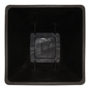 inside view of 12 inch square planter in graphite on a white background