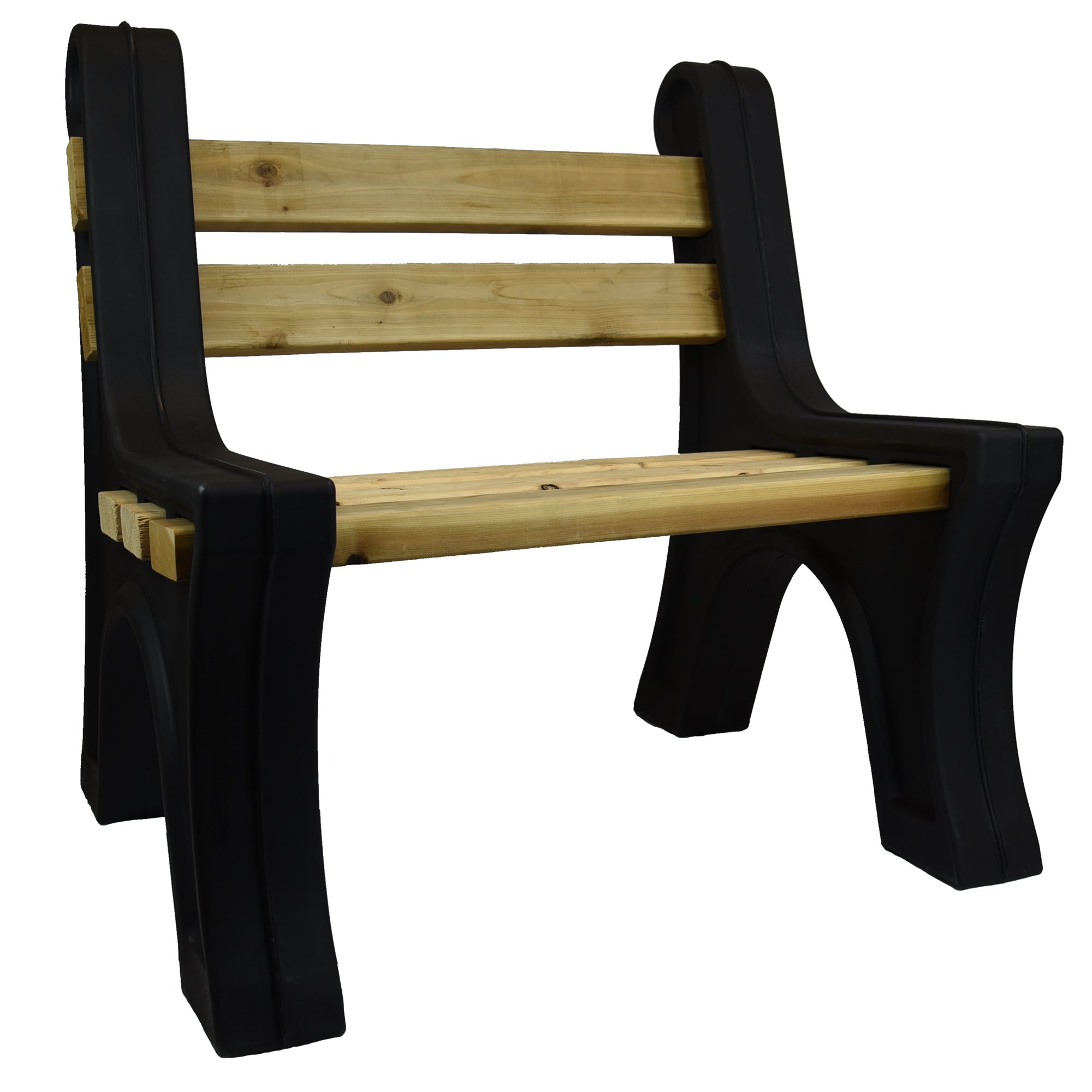 Modern Bench Ends With Backrest