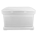 Slate Grey ParcelWirx horizontal premium dropbox from the back on a white background