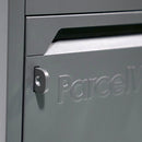 Close up of the lockable hatch on the ParcelWirx dropbox