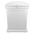 ParcelWirx premium vertical dropbox in slate grey from the front on white background